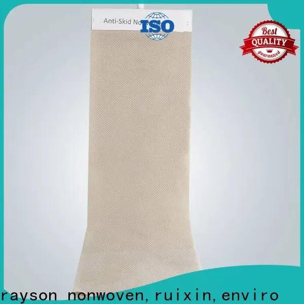 rayson nonwoven,ruixin,enviro anti-skid laminated non woven fabric factory price for slipper 1