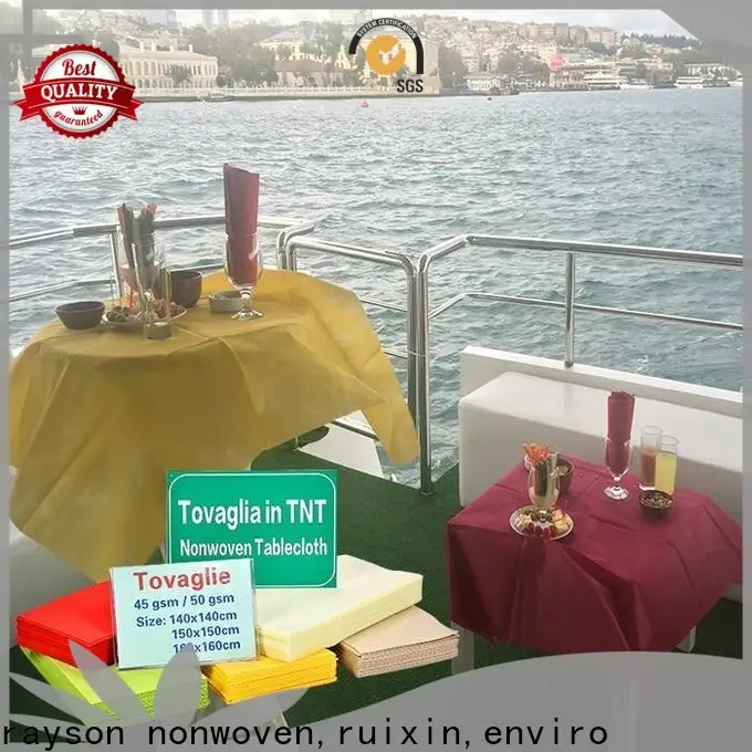 rayson nonwoven,ruixin,enviro nontoxic white linen tablecloth personalized for tablecloth 1