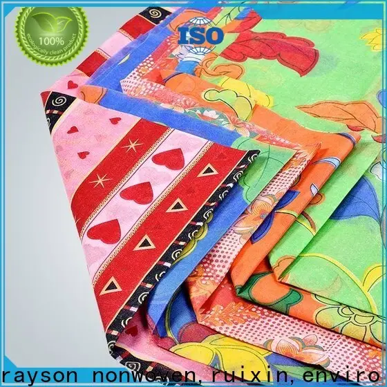 Rayson não tecido, ruixin, toalha de mesa impressa personalizada biodegradável ambiental consulte agora para festa 1