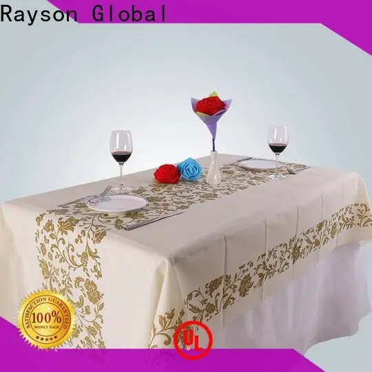 rayson nonwoven,ruixin,enviro spunbonded types of table cloth material design for party 1