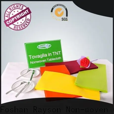 rayson nonwoven,ruixin,enviro 45gram non woven tablecloth series for outdoor 1