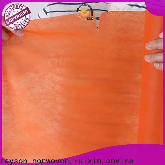 rayon nonwoven, ruixin, giysiler için enviro önceden kesilmiş masa örtüsü fabrikası üreticisi 1