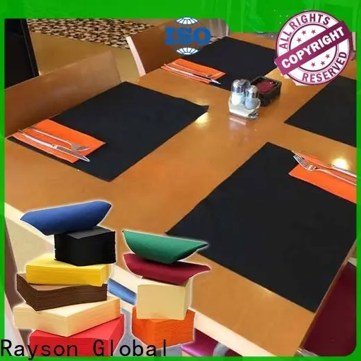 Rayon nonwoven, ruixin, kapalı mekan için enviro temiz turuncu masa örtüsü toptan satışı 1