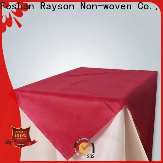 Нетканый материал Rayson, Ruixin, Enviro, одноразовая фабрика по производству желтых скатертей для скатертей 1