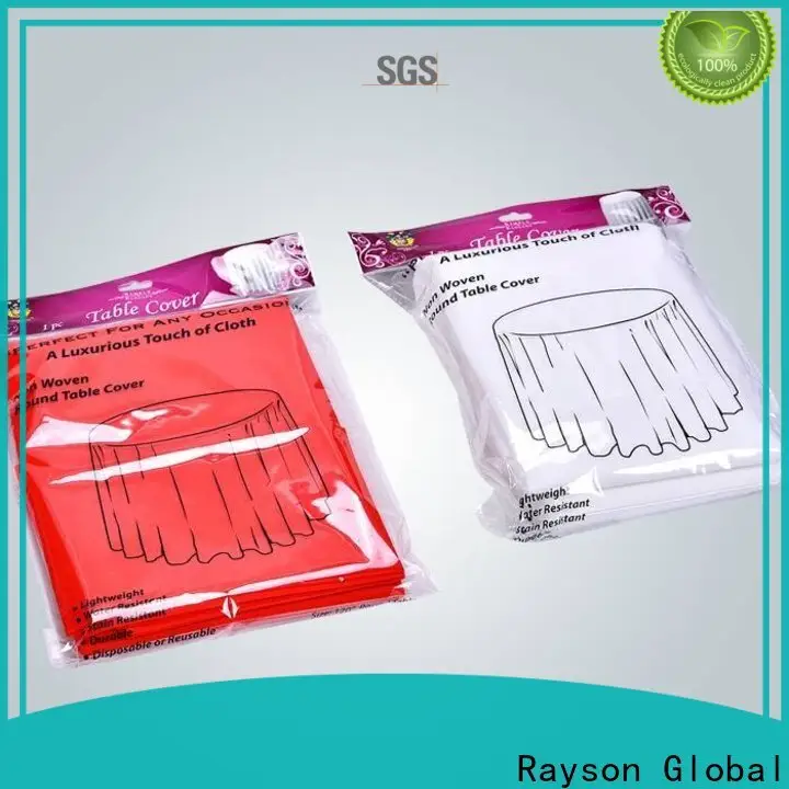 Rayson no tejido, ruixin, enviro excelente precio de fábrica de mantel redondo para exteriores para cubierta 1