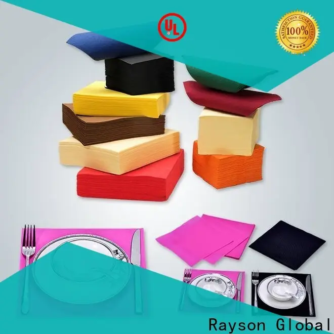Rayson nonwoven, ruixin, çevre için toksik olmayan beyaz keten masa örtüsü toptan dış mekan için 1