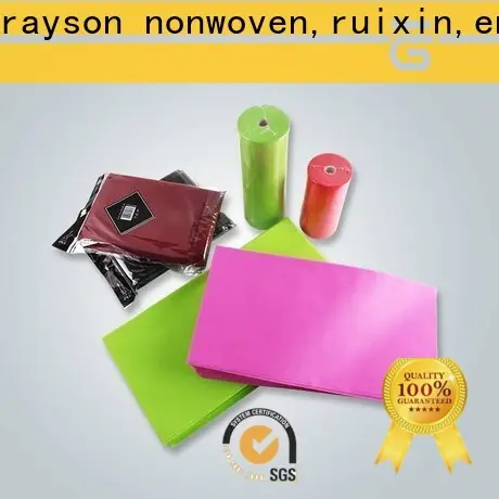 rayon nonwoven, ruixin, enviro ağırlık kırmızı masa örtüsü ambalaj için doğrudan satış 1