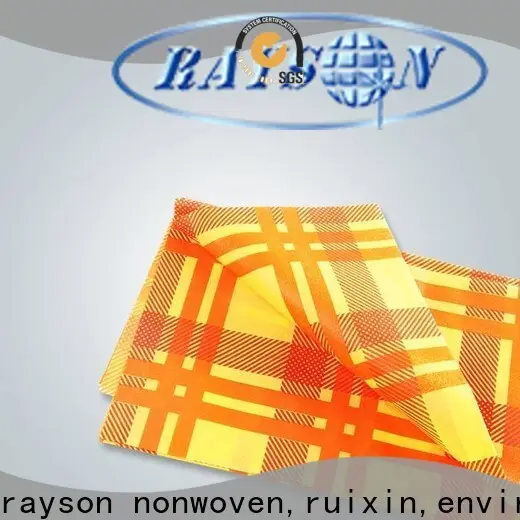 Rayson nonwoven, ruixin, enviro kare baskılı masa parti için iyi fiyatla atıyor 1