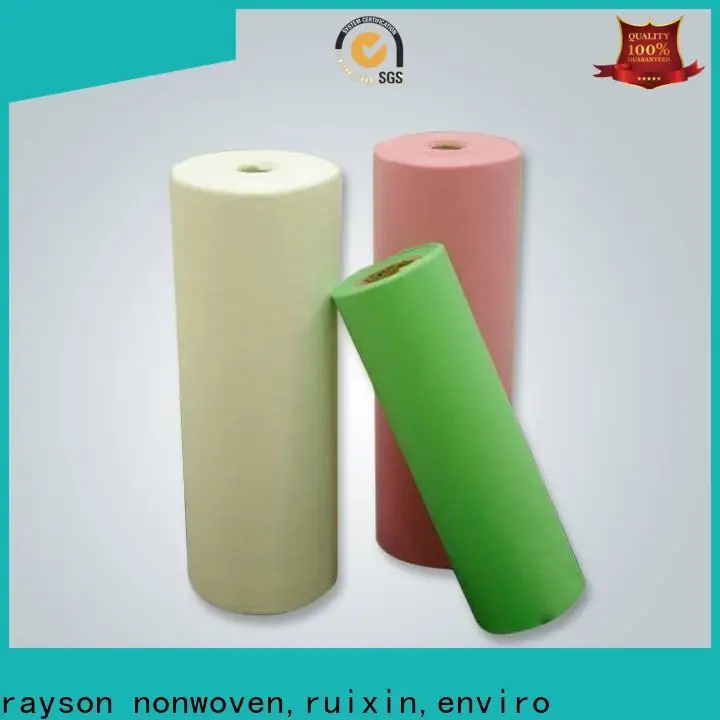 Rayson no tejido, ruixin, fabricante ambiental lista de precios de rollos de tela no tejida personalizada para embalaje 1