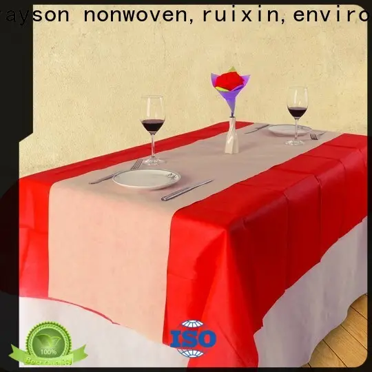 rayson nonwoven,ruixin,enviro different pattern cloth tablecloths factory for outdoor 1