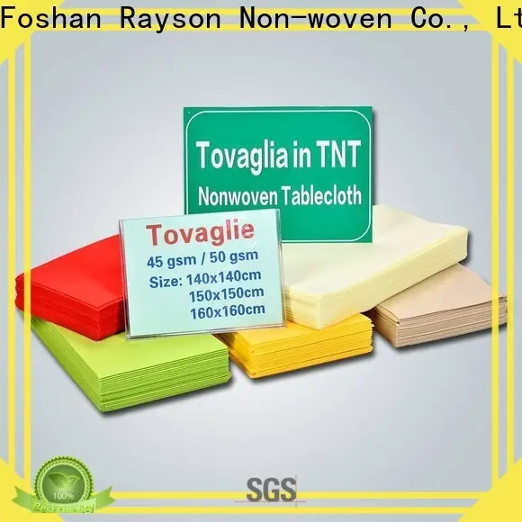 Rayon no tejido, ruixin, tela de polipropileno desechable enviro, venta directa para mantel 1