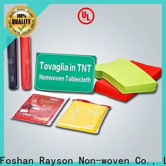 Rayson nonwoven, ruixin, masa örtüsü için enviro tek kullanımlık polipropilen kumaş fabrikası 1
