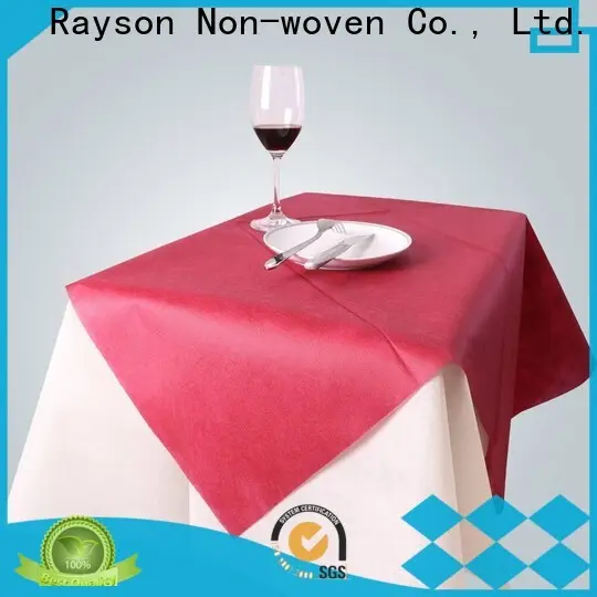 Rayson 부직포, Ruixin, Enviro 70gsm 미끄럼 방지 테이블 커버는 실내용으로 맞춤화되었습니다. 1