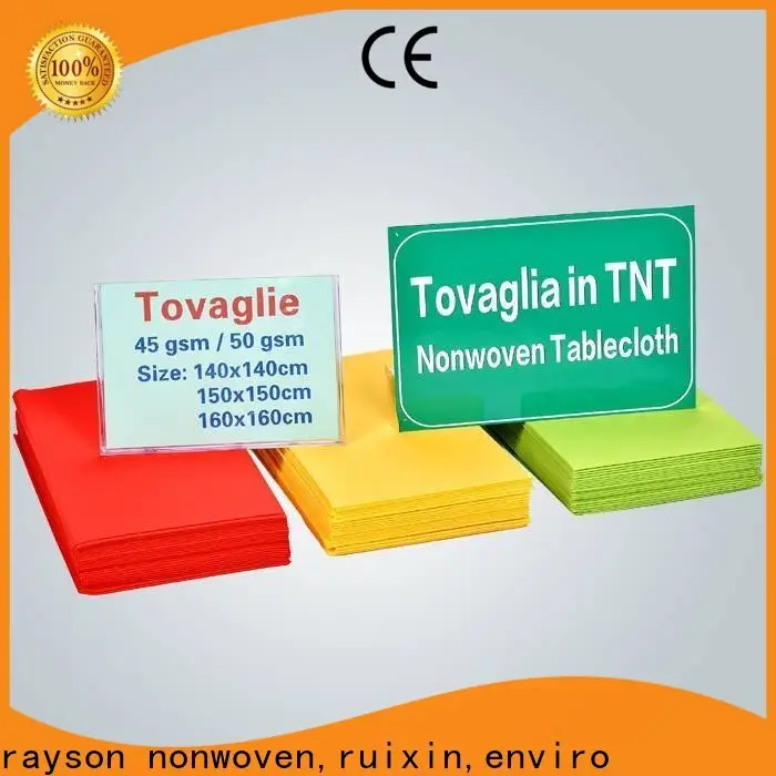 rayson nonwoven,ruixin,enviro round tnt tablecloth manufacturer for hotel 1