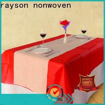 ev için kişiselleştirilmiş rayon nonwoven düğün kumaş malzemesi 1
