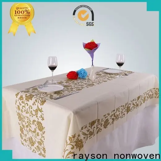 fornecedor de fabricantes de pano não tecido colorido não tecido raison para toalha de mesa 1