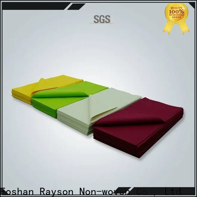 Empresa de fábrica de manteles amarillos no tejidos Rayson 1