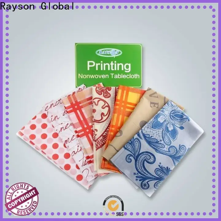 Rayson 부직포 스펀본드 인쇄 테이블 커버 파티용 가격 1