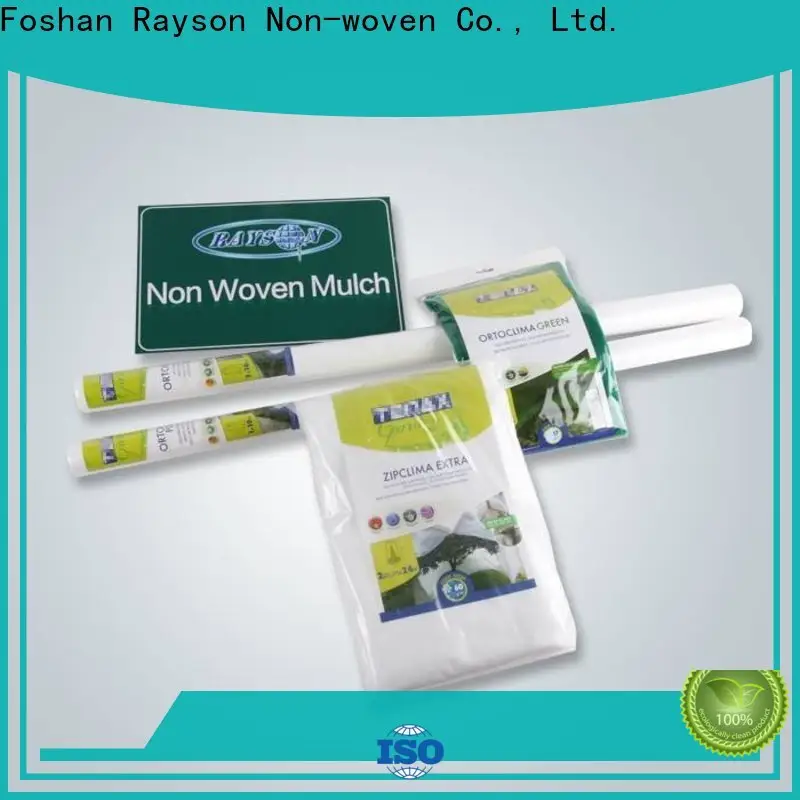 rayson nonwoven plain white weed control fabric factory for jacket 1