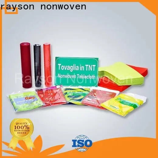rayson nonwoven Custom high quality white tablecloth manufacturer 1