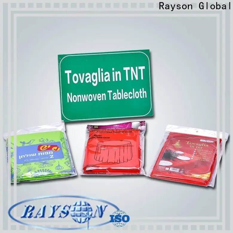 rayon nonwoven çevre dostu tek kullanımlık masa örtüleri toplu olarak 1