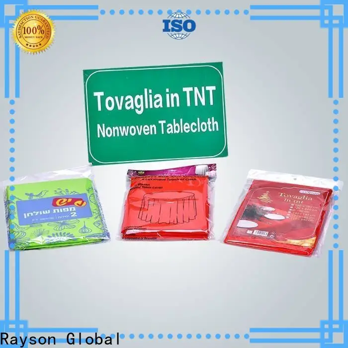 rayson nonwoven tnt non woven fabric table cloth manufacturer 1