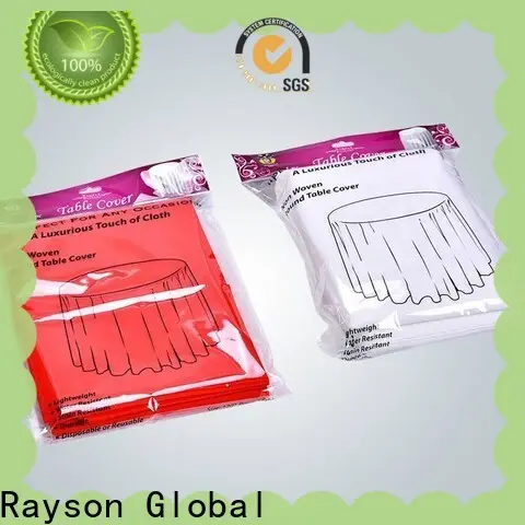 rayon nonwoven beyaz masa örtüsü yuvarlak masa tedarikçisi 1