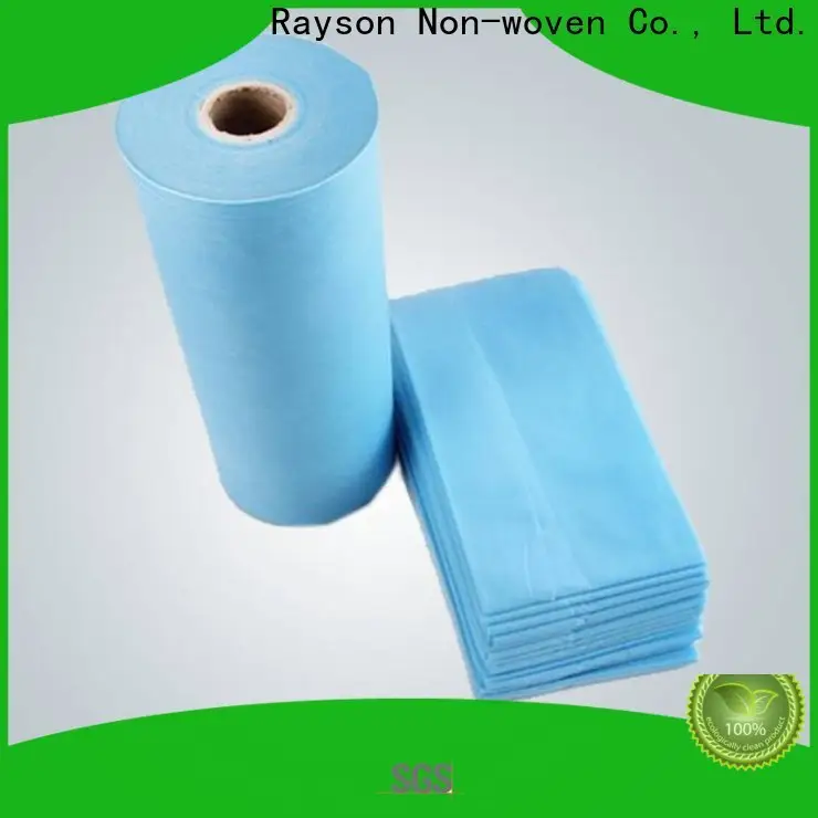 Rayson 부직포 대량 도매 고품질 부직포 핑크 마사지 테이블 시트 1