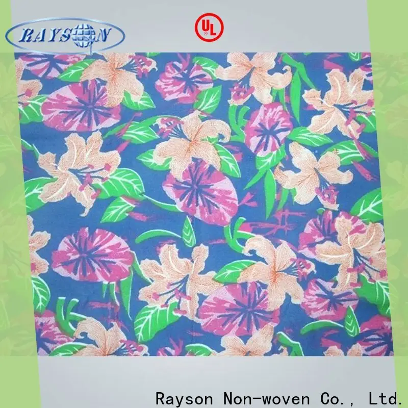 rayon nonwoven dokuma olmayan baskılı kumaş ruloları tedarikçisi 1