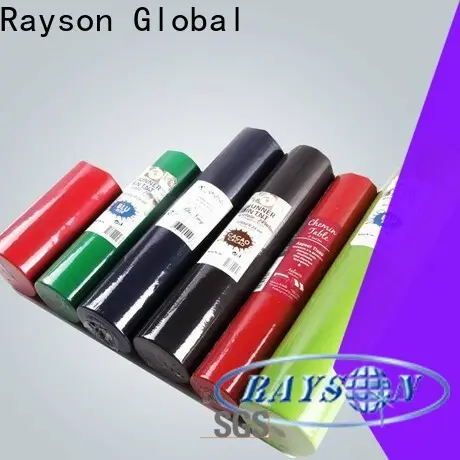 rayon nonwoven Özel OEM dokuma olmayan tek kullanımlık masa örtüsü rulosu toplu olarak 1