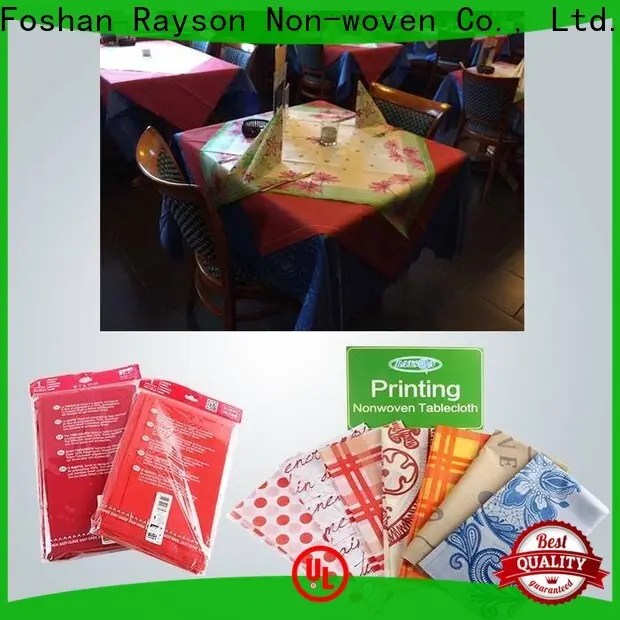 rayon nonwoven Özel yüksek kaliteli dokuma olmayan biyolojik olarak parçalanabilir masa örtüleri fabrikası 1