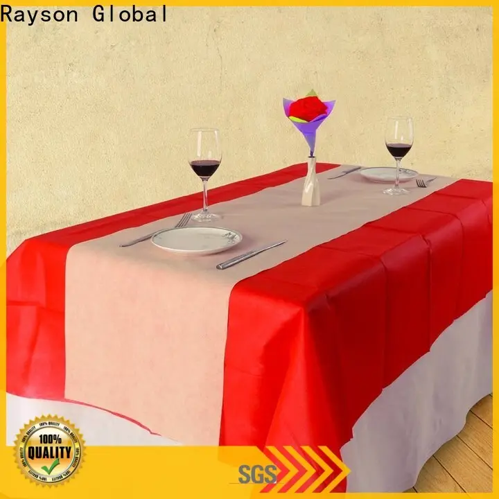 rayon nonwoven Toptan OEM dokuma olmayan tek kullanımlık masa örtüsü rulo fabrikası 1