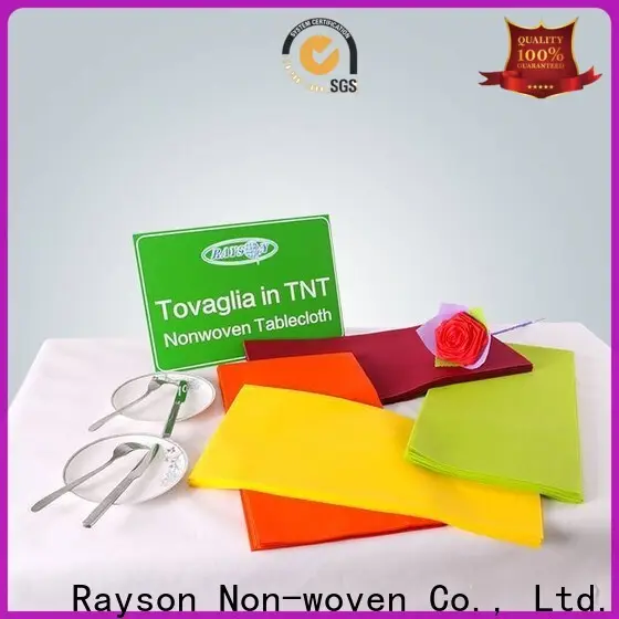 Rayson нетканые розовые одноразовые скатерти компании 1
