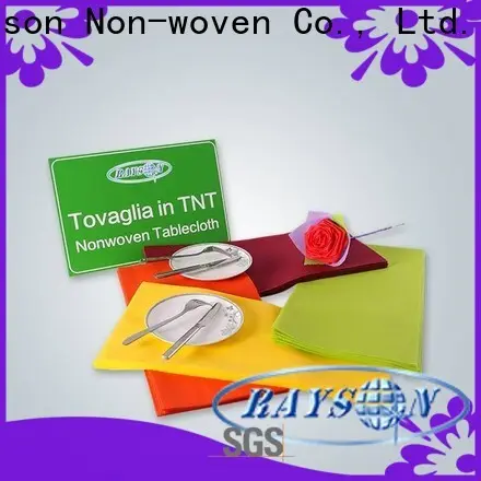 rayon nonwoven Toptan ODM nonwoven donatılmış tek kullanımlık masa örtüleri üreticisi 1