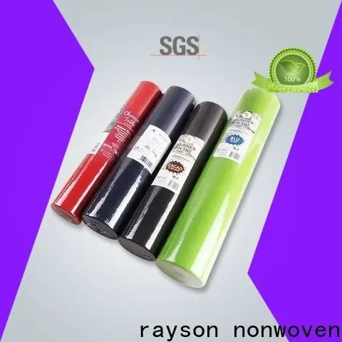 Rayson nonwoven Rayson yüksek kaliteli nonwoven tek kullanımlık masa örtüsü rulo üreticisi 1