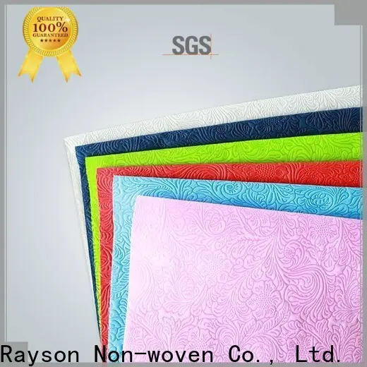 Rayson nonwoven Rayson en iyi nonwoven lacivert tek kullanımlık masa örtüsü fabrikası 1