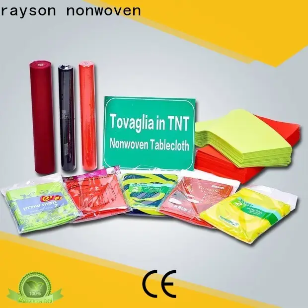 Производитель нетканых экологически чистых одноразовых скатертей Rayson 1