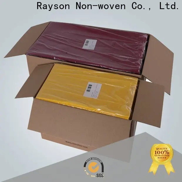 Rayson nonwoven Özel ODM nonwoven güzel tek kullanımlık masa örtüleri toplu olarak 1