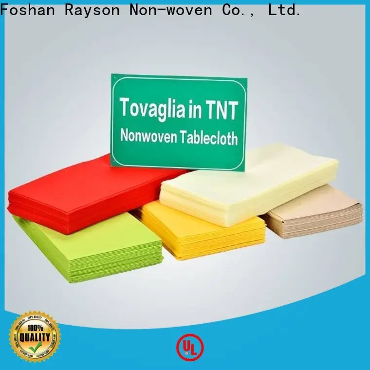 Toplu satın alma özel dokunmamış tnt kumaş masa örtüsü fabrikası1 1