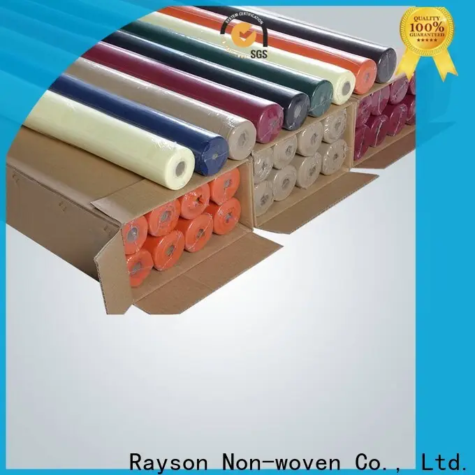 Rayson nonwoven Özel ODM nonwoven tek kullanımlık masa örtüsü rulosu tedarikçisi 1