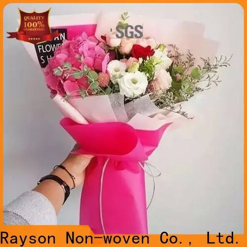 Rayon no tejido ecológico fábrica de telas no tejidas mercado de flores 1