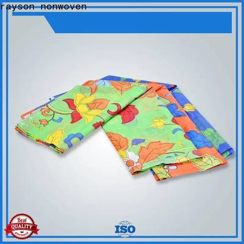 rayon nonwoven turuncu baskı döşemelik kumaş fabrikası 1