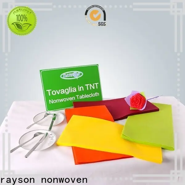 Manteles desechables resistentes no tejidos Rayson a granel 1