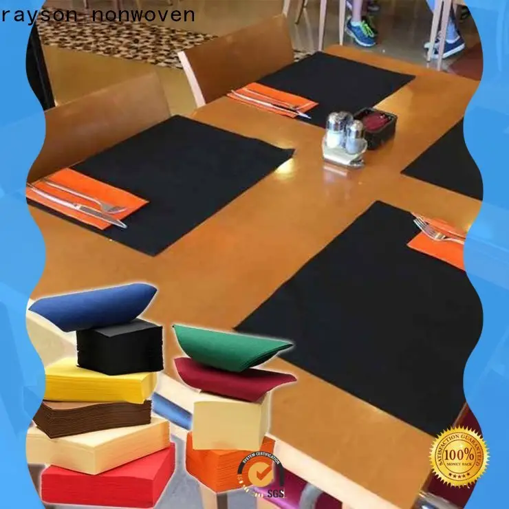 Fornecedor de toalha de mesa descartável azul não tecido para compra em massa de raison não tecido 1