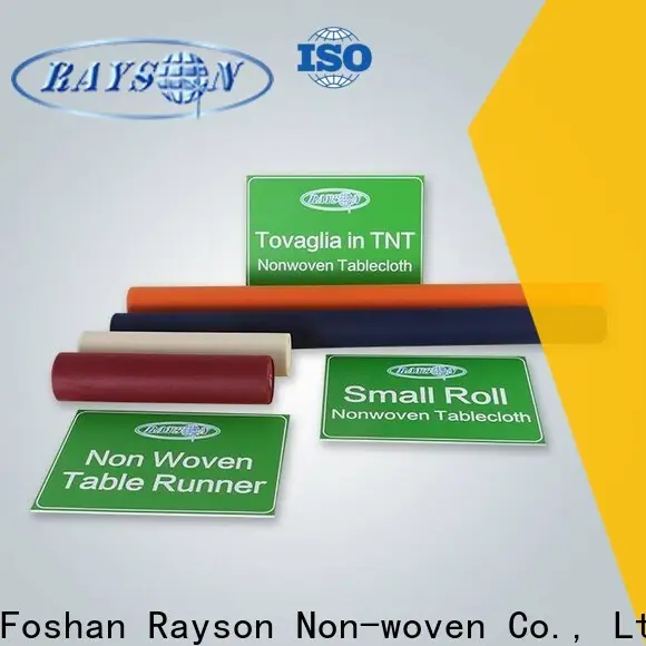 Rayson-Vlies OEM-Vliesstoff-Roségold-Einweg-Tischdeckenfabrik 1