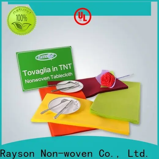 شركة Rayson مفرش المائدة الأسود غير المنسوج القابل للتصرف 1