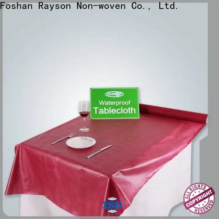 rayon nonwoven OEM nonwoven güzel tek kullanımlık masa örtüleri tedarikçisi 1