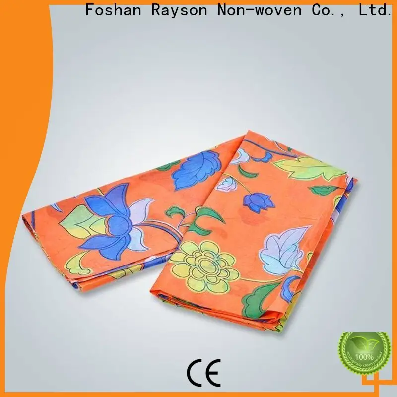 rayon nonwoven baskılı polyester kumaş toptan tedarikçisi 1