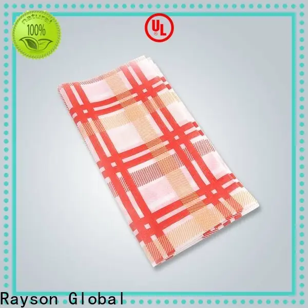 Rayson nonwoven Rayson yüksek kaliteli nonwoven tek kullanımlık özel masa örtüleri ucuz şirket 1