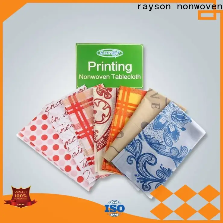 rayon nonwoven Özel en iyi nonwoven tek kullanımlık özel baskılı tek kullanımlık masa örtüleri fiyatı 1